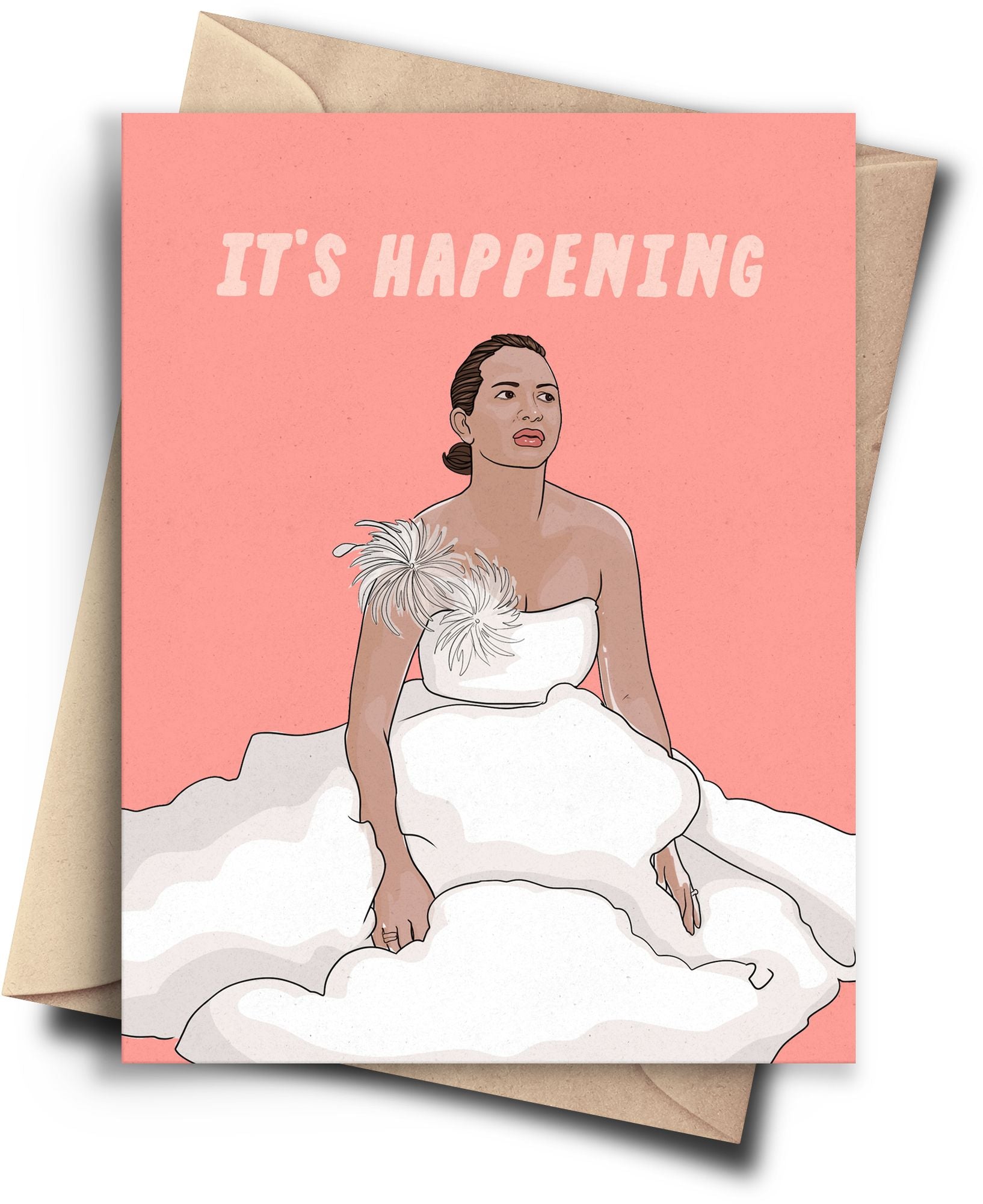 It's Happening Wedding Card