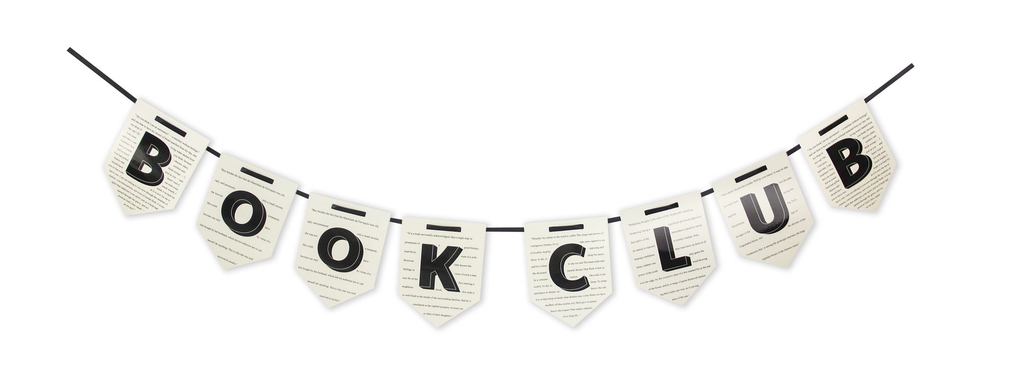 Book Page Garland