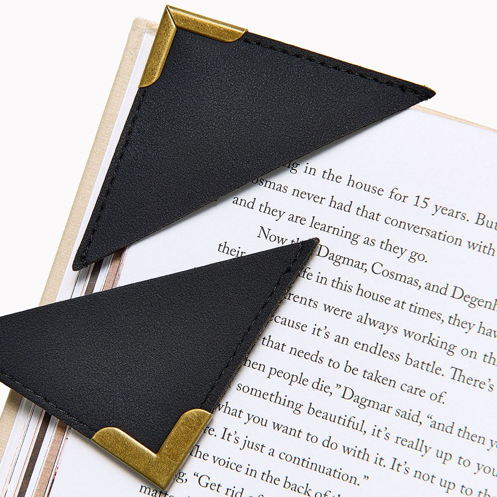 Jeremiah Brent Corner Suede Bookmarks