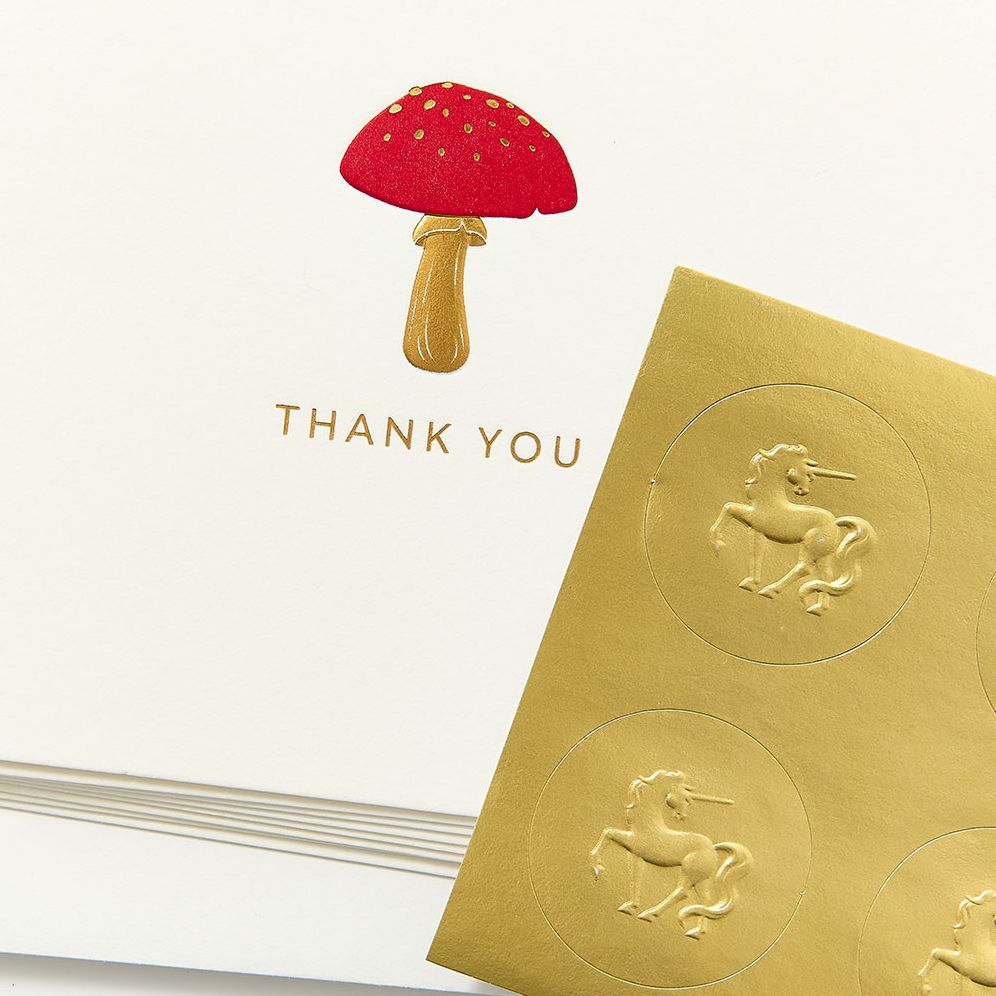 Mushroom Thank You Card Set
