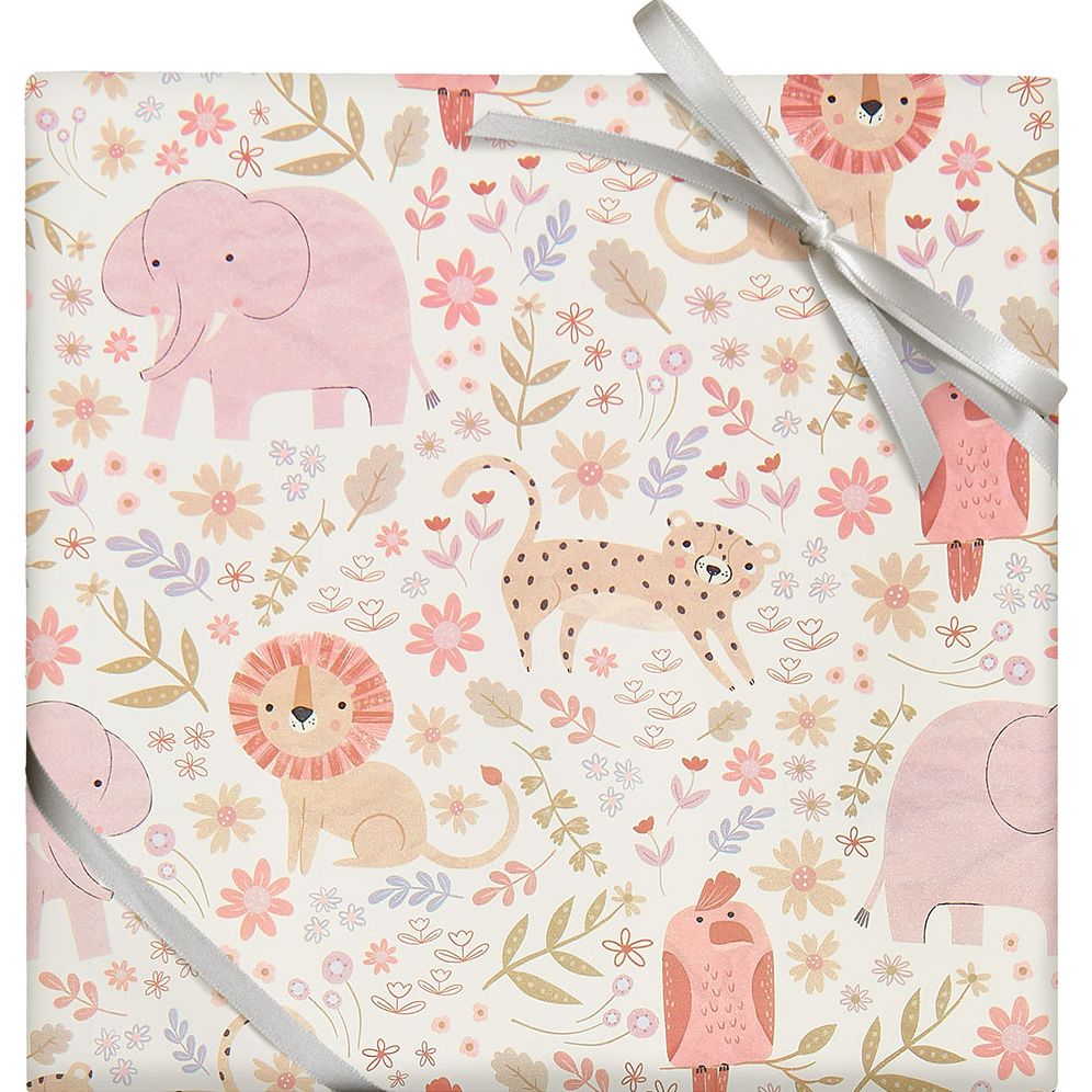 Soft Jungle Baby Continuous Roll Wrap 10'