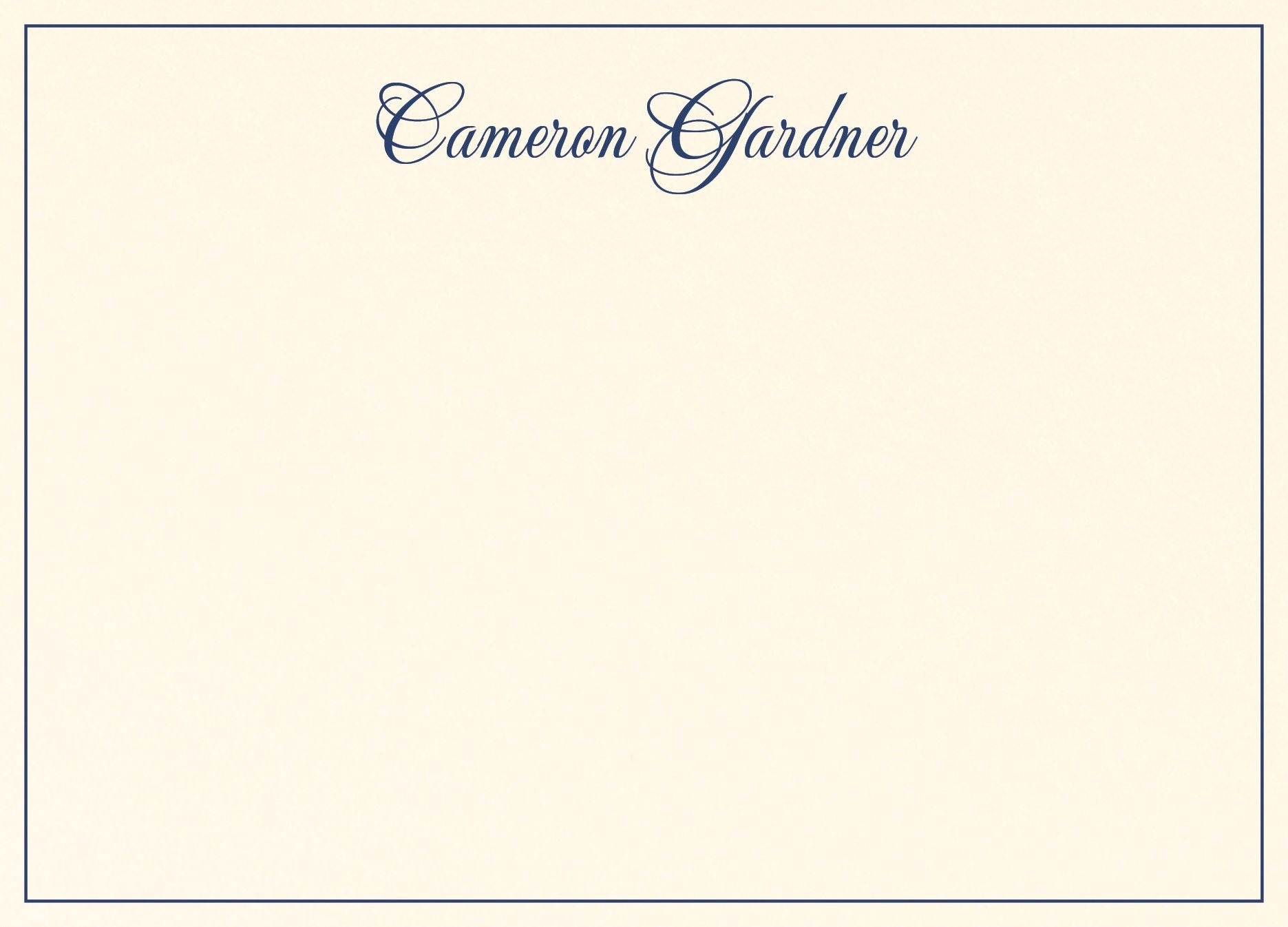 Blue Provençal Toile Stationery