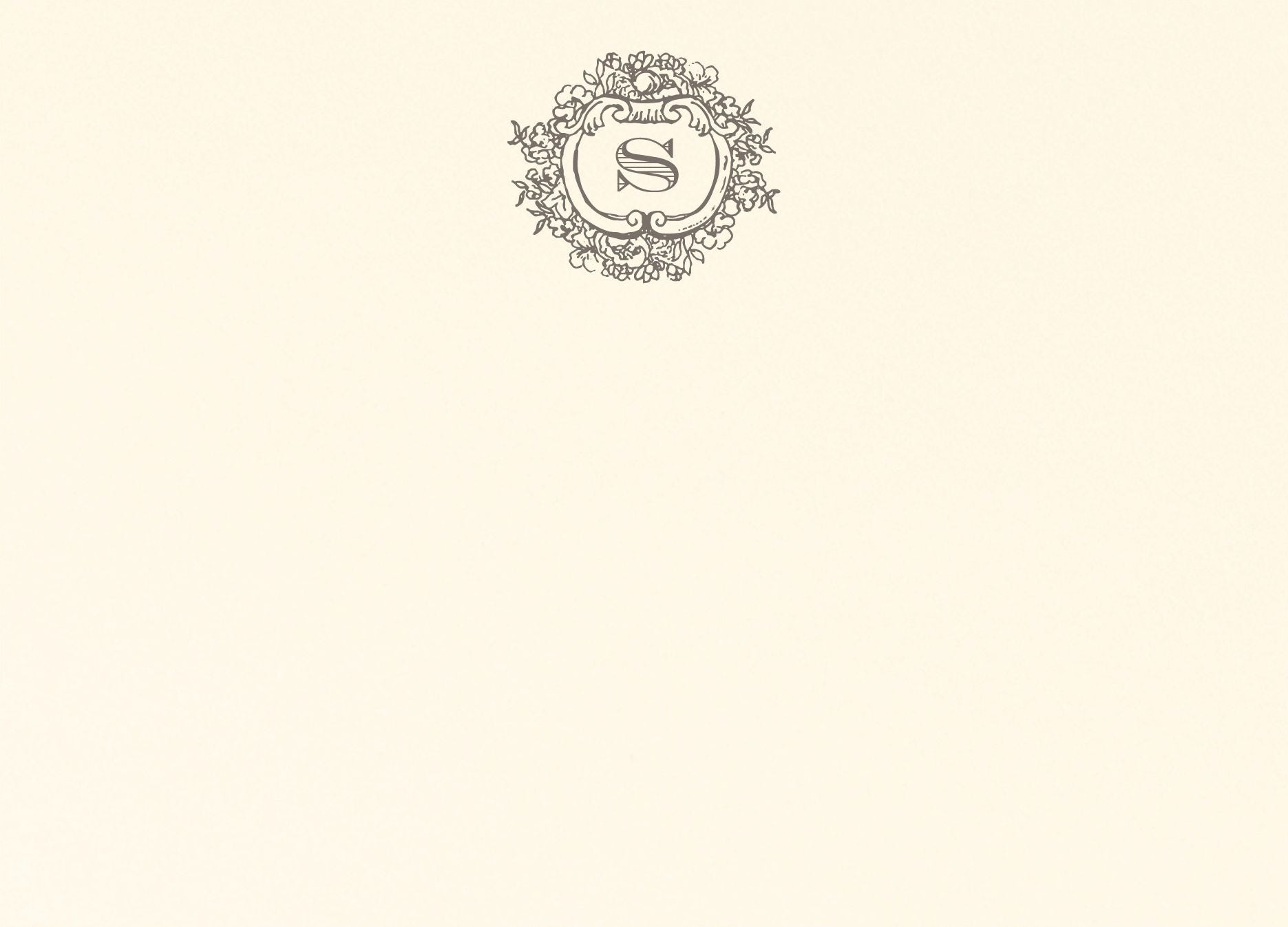 Regal Monogram Stationery