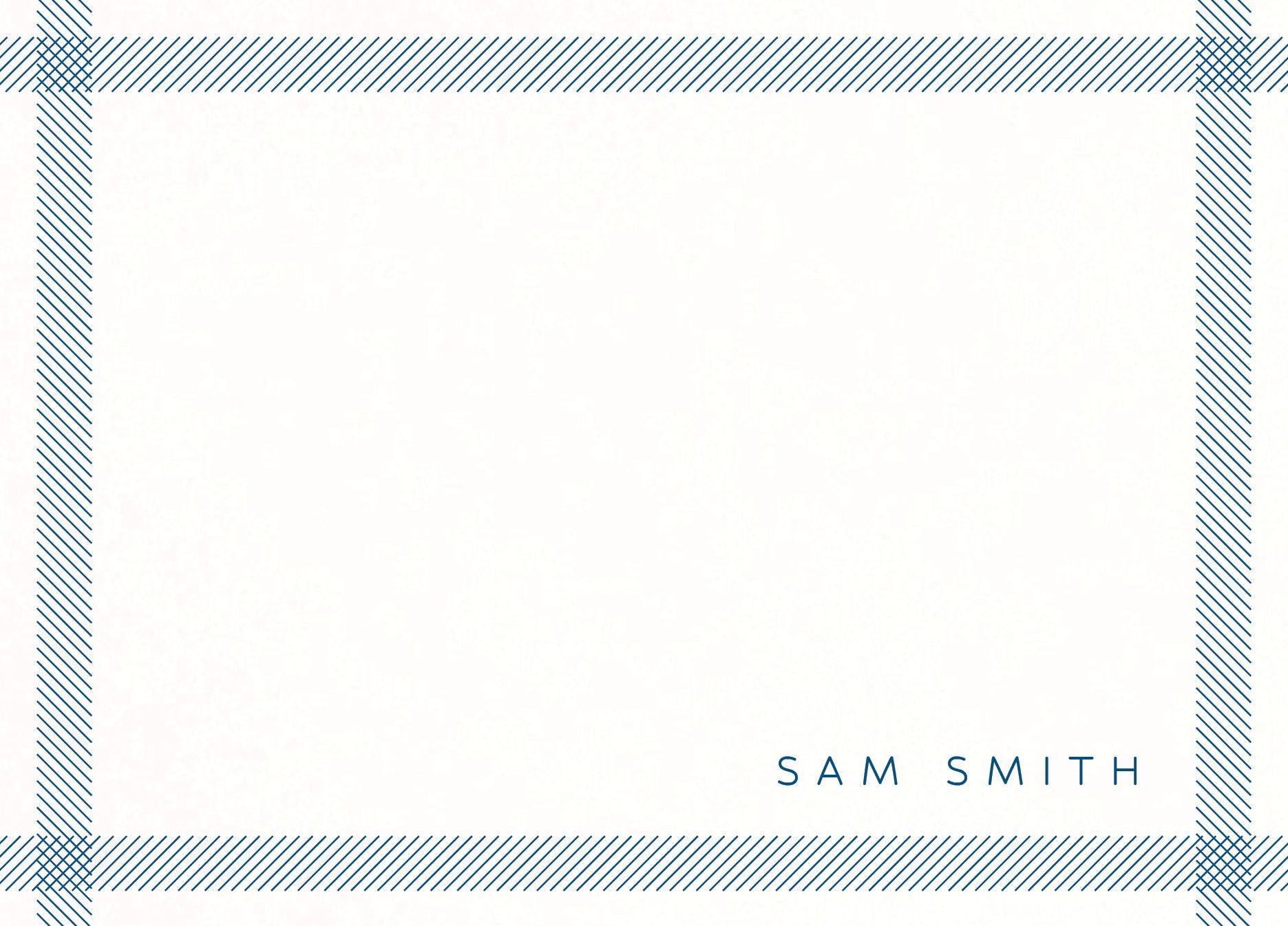 Herringbone Border Stationery
