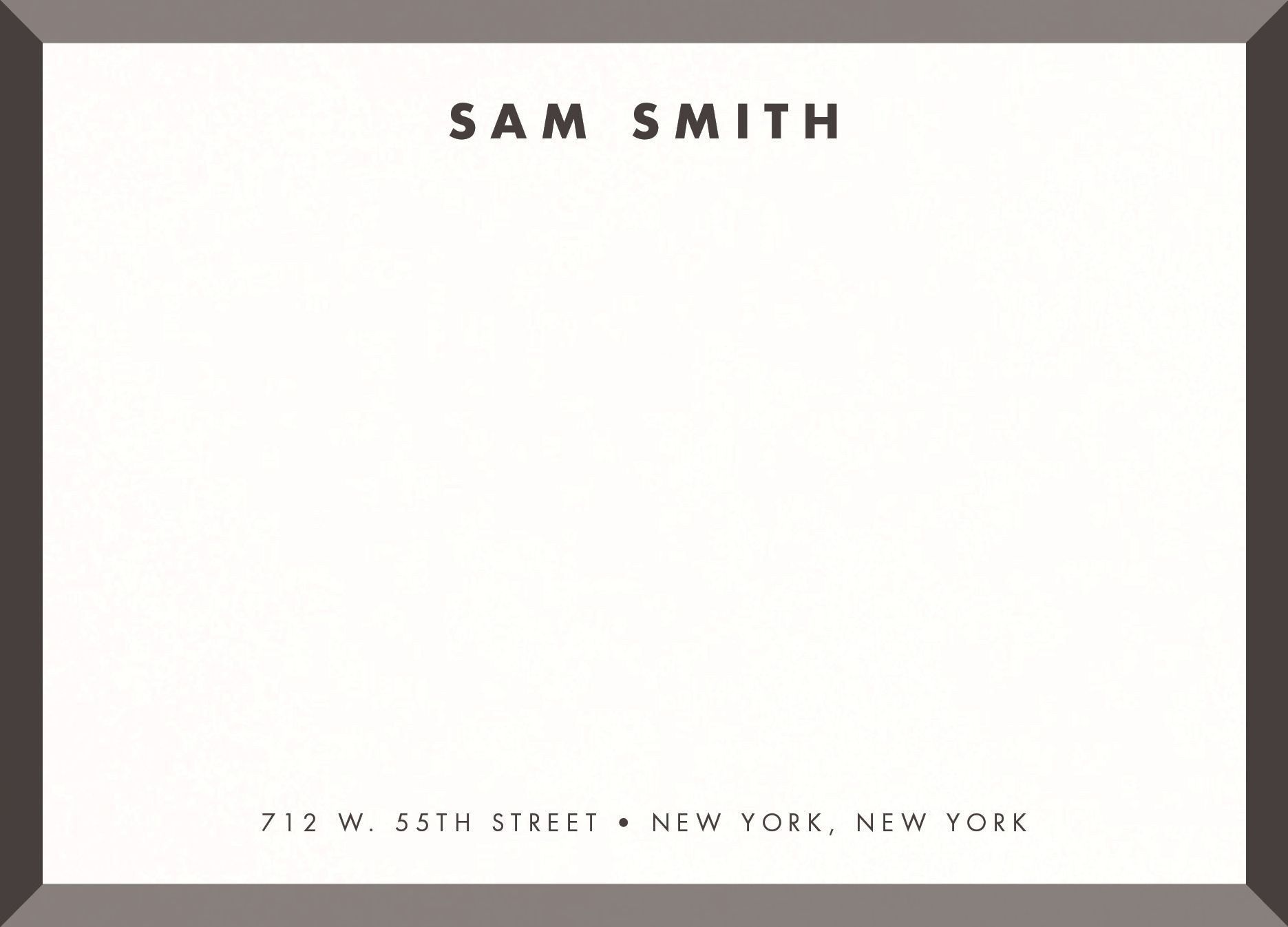 Mod Bevel Border Stationery