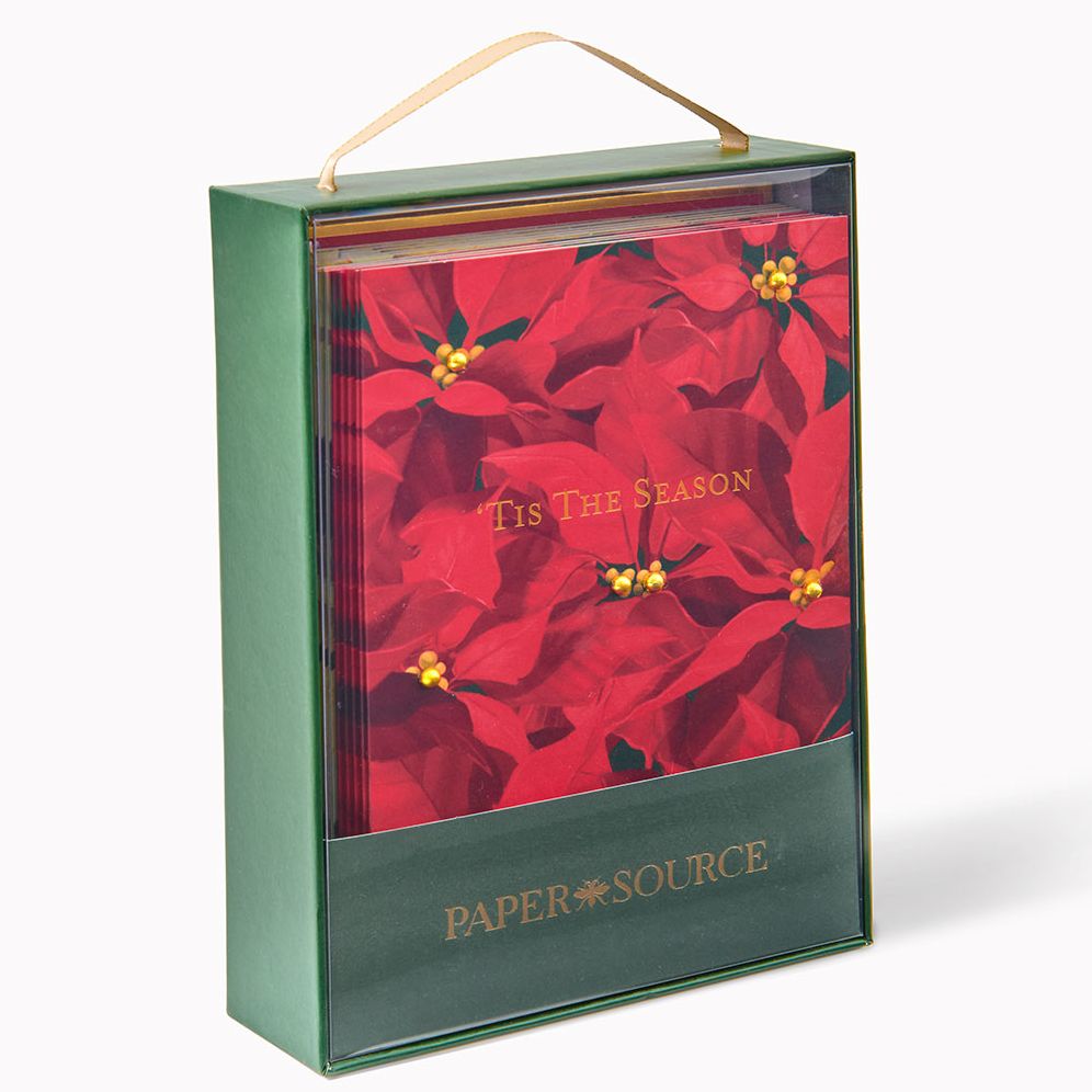 XMAS OFF/FOIL/ENHANCED A7 Poinsettia FLD S/10
