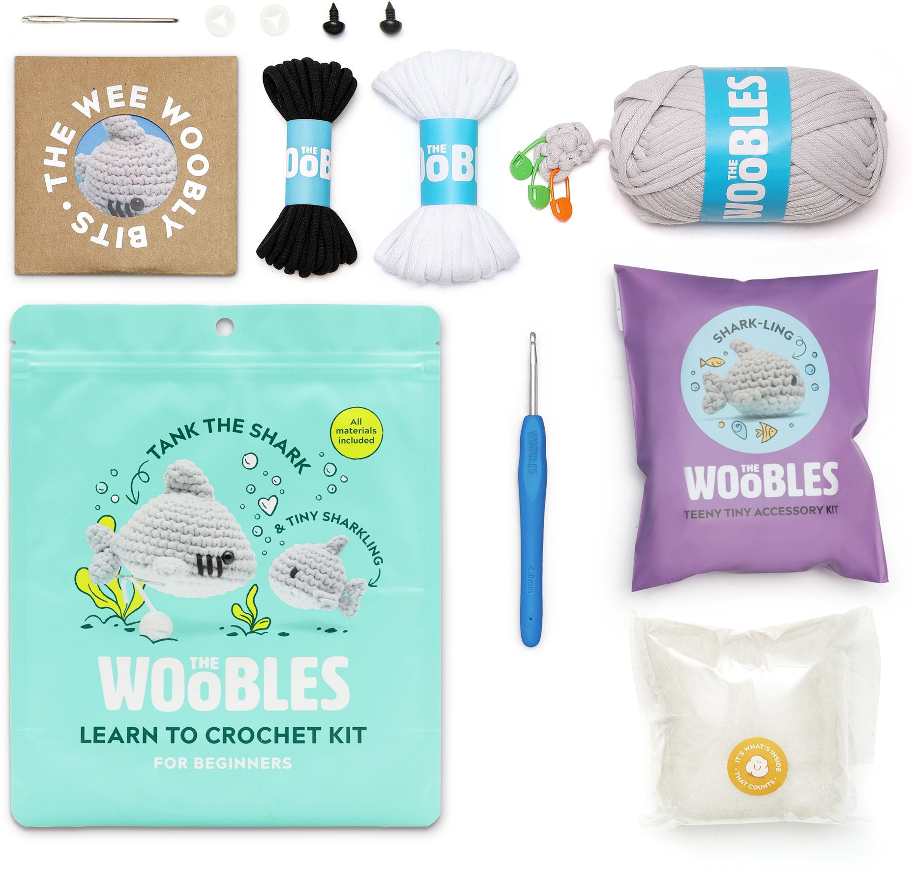 Tank the Shark, The Woobles Beginner Crochet Kit - Exclusive