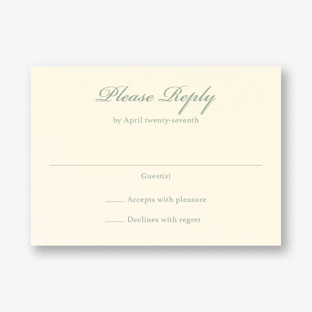 English Ivy Response Card