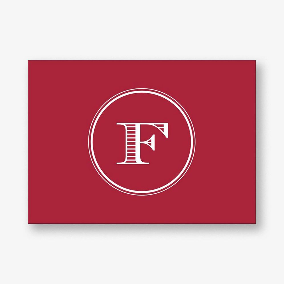 Escorial Circle Monogram 4 Bar Stationery