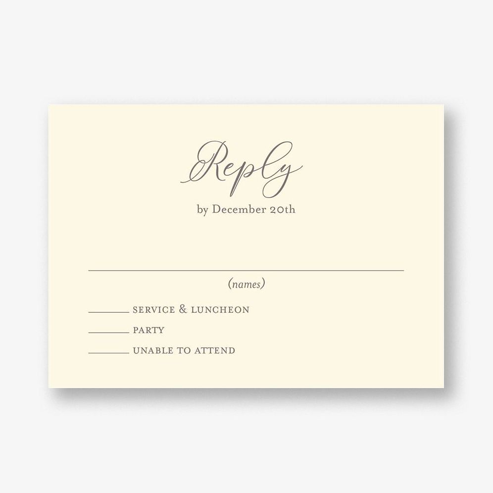 Garden Star Bat Mitzvah Response Card