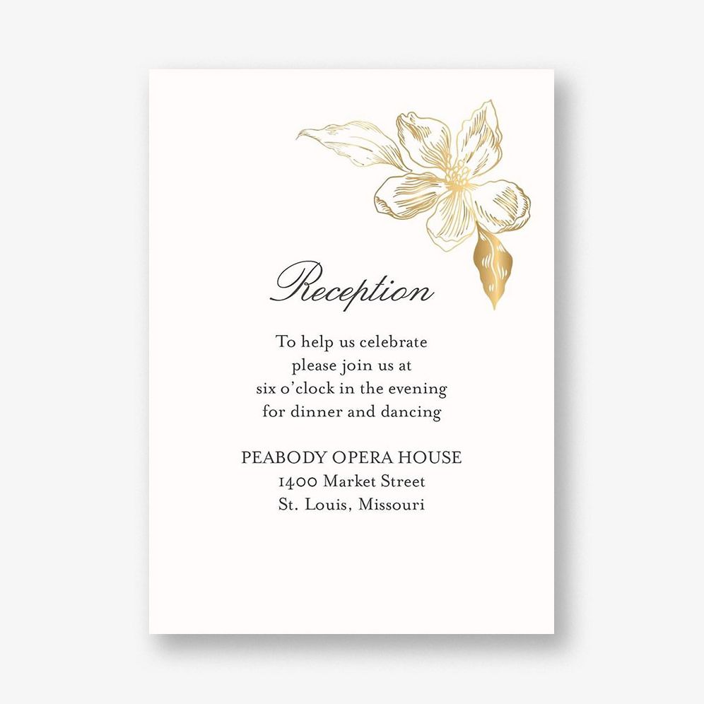 Event Reception Card Wedding reception card 60 photos - Astyledwedding.com