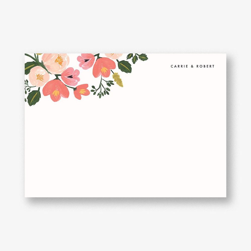 Pastel Petals Stationery