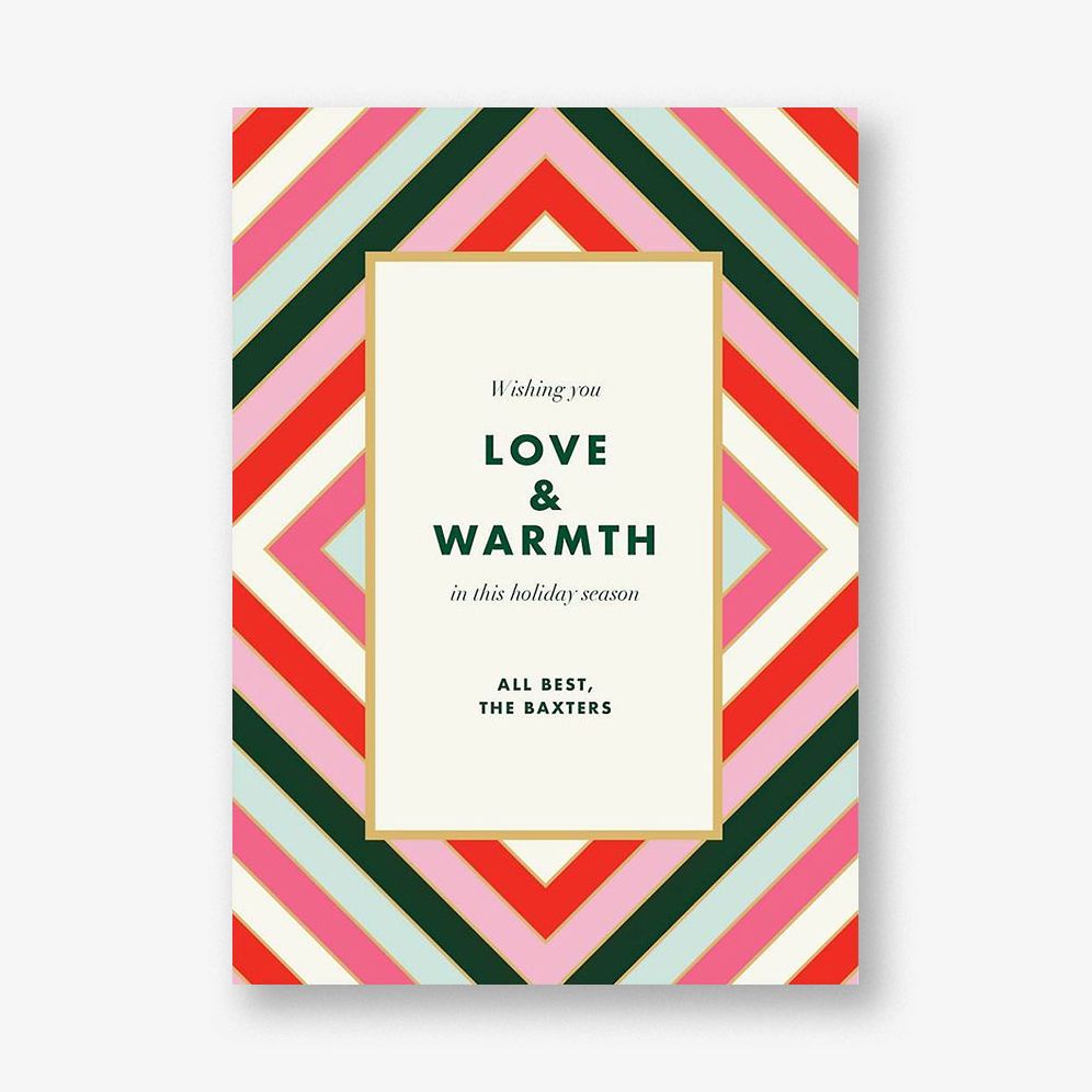Mod Stripes Greeting Card