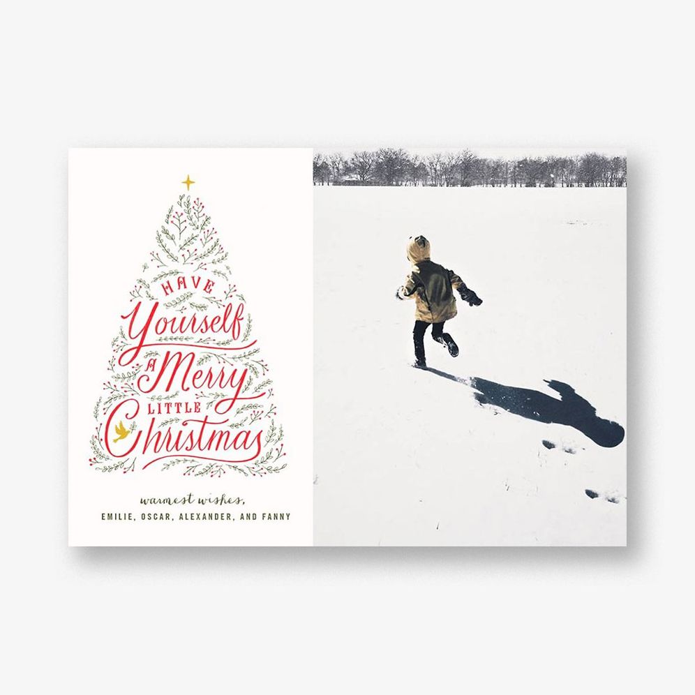 Written in Tinsel Photo Card