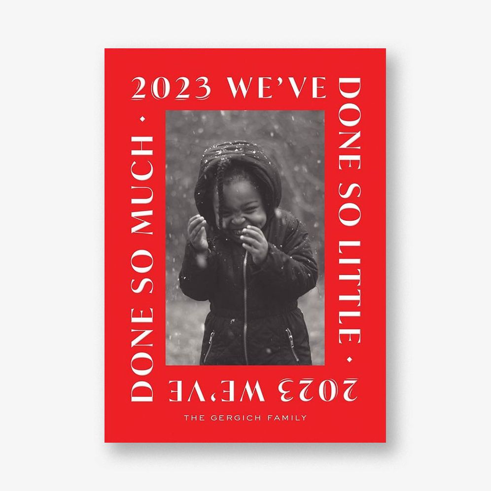 Caps Wrap Holiday Photo Card