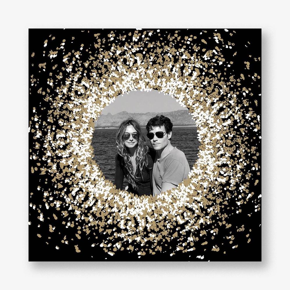Frosted Photo Holiday Photo Card