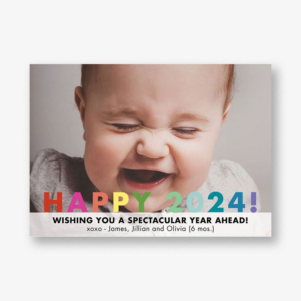 Happy 2017 Holiday Photo Card Horizontal