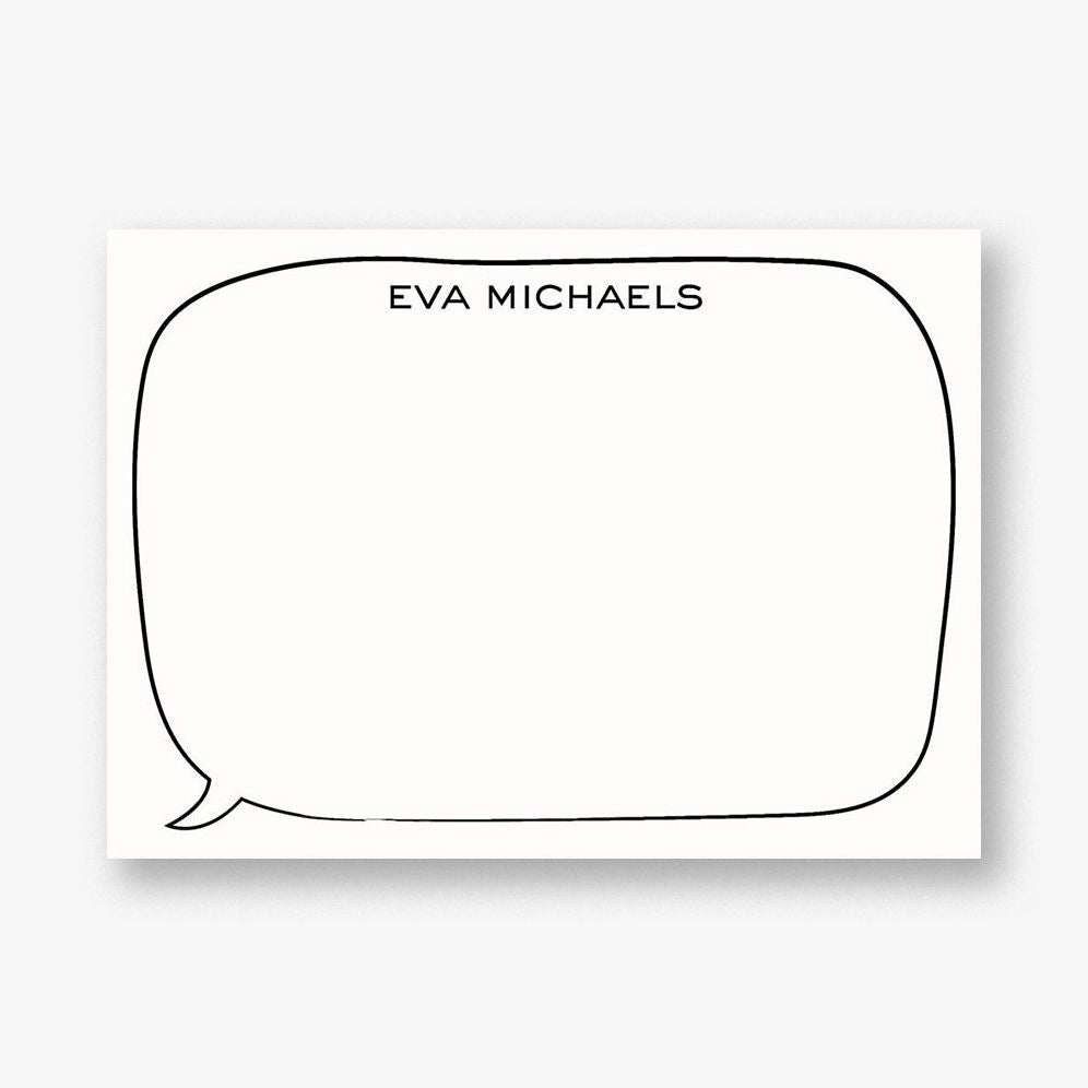 Speech Bubble A6 Stationery