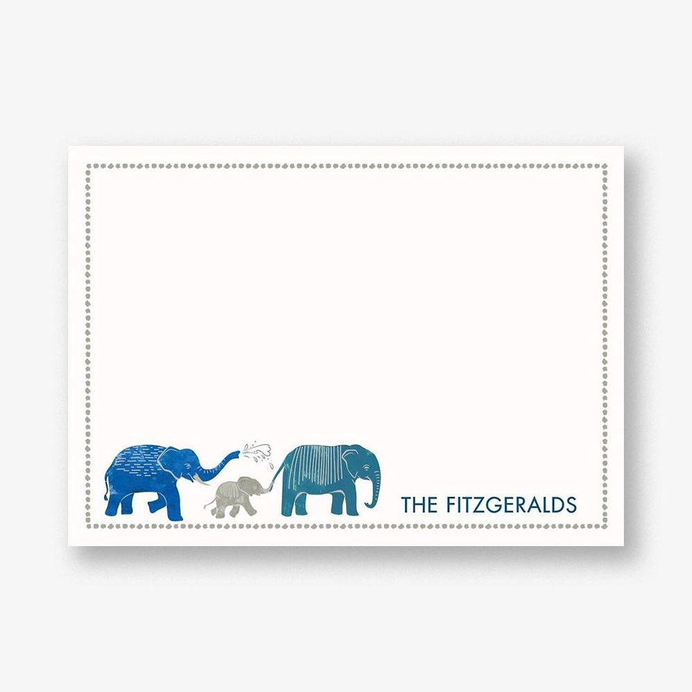 Elephants A6 Stationery