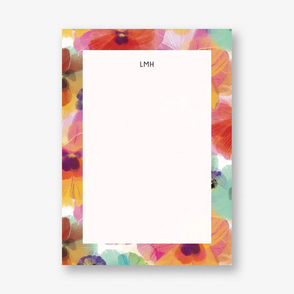 Pansies Stationery