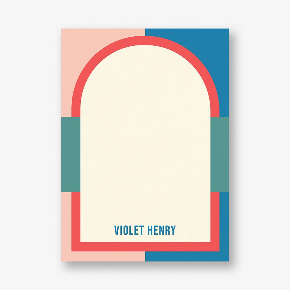Modern Colorblock Arch Stationery | Paper Source