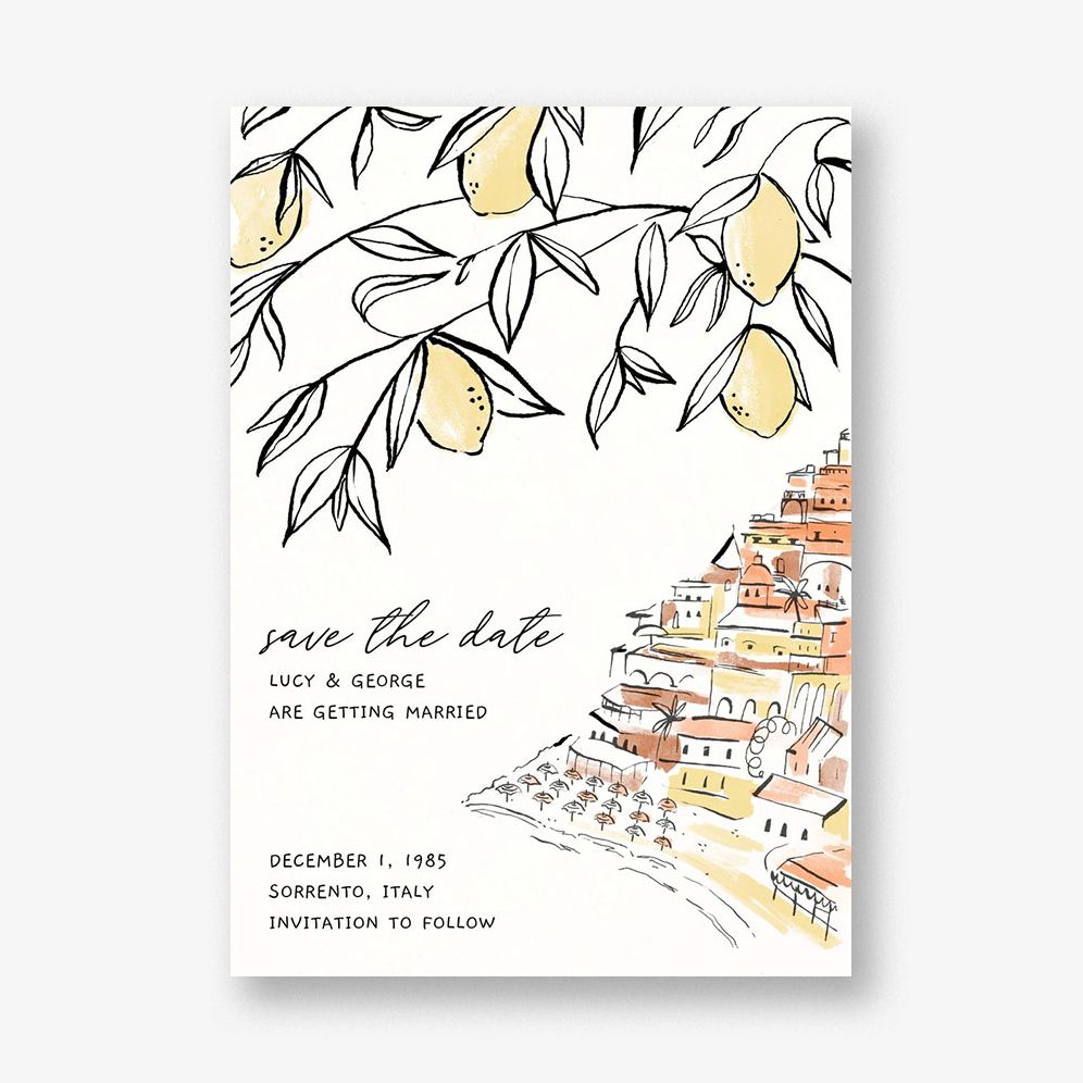 Amalfi Romance Save the Date