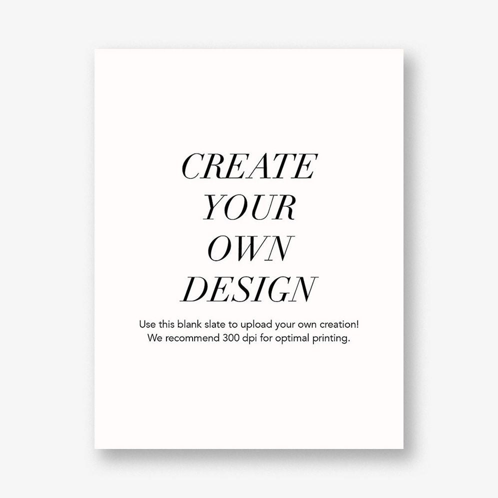 Upload Your Own A2 Folded Vertical Design