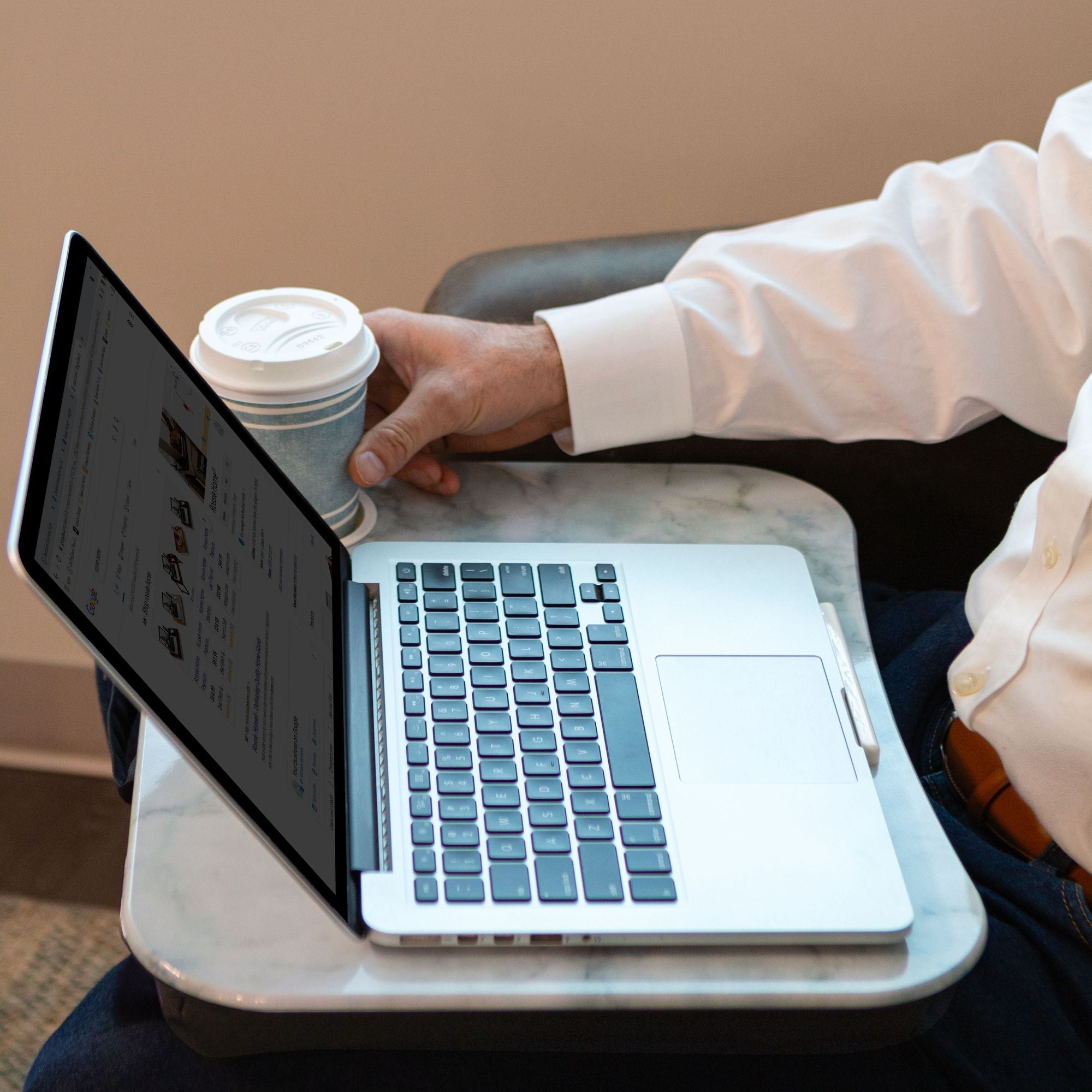 Stone Design Cup Holder Lap Desk
