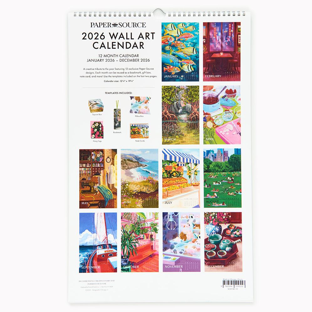 2026 Paper Source Wall Art