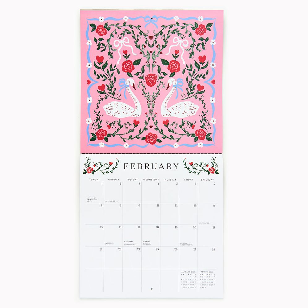 2026 Paper Source Art Grid Calendar
