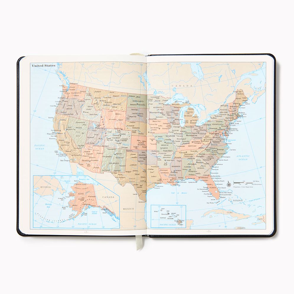 2026 Paper Source Weekly Desk Planner Black