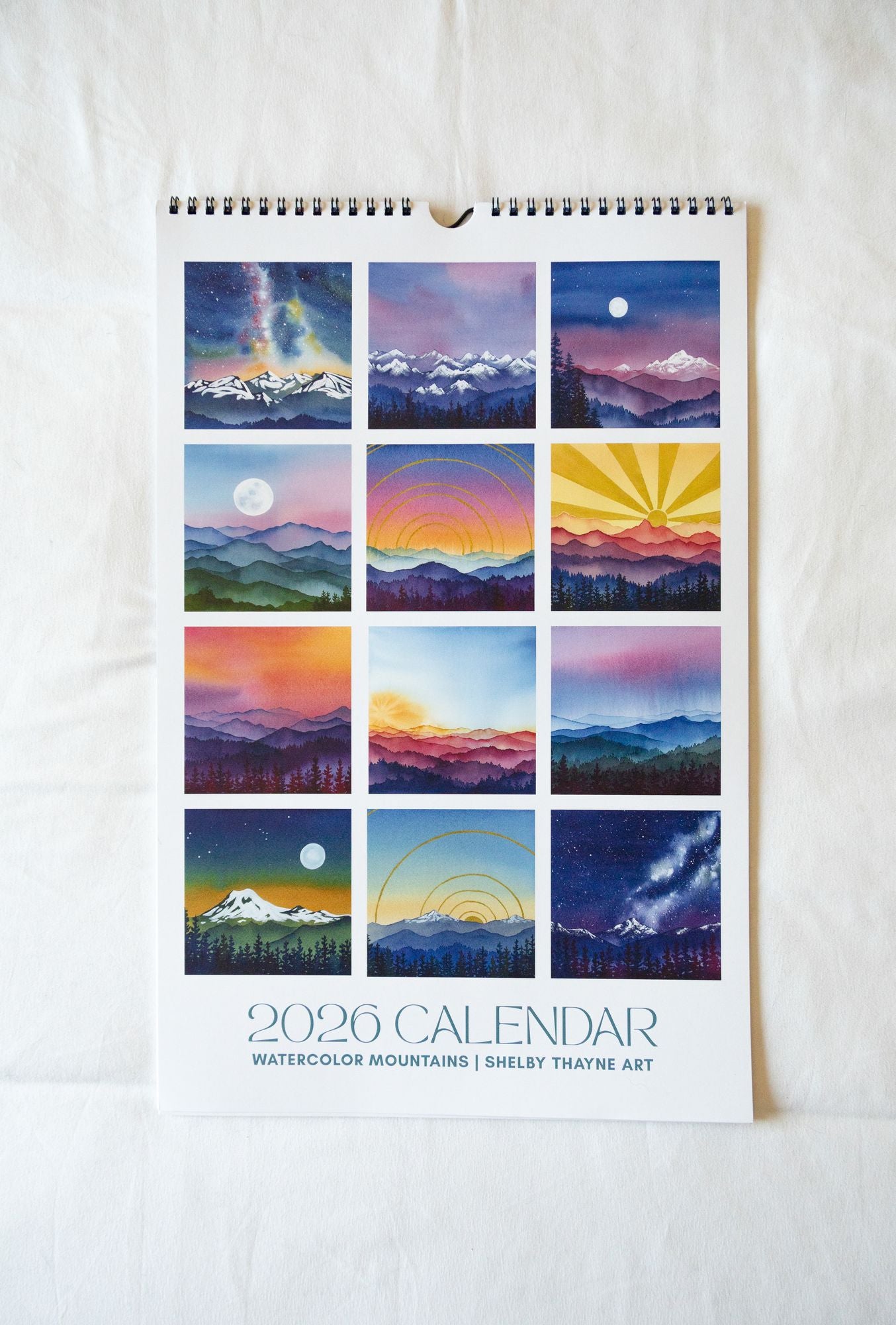 2026 Mountain Art Wall Calendar
