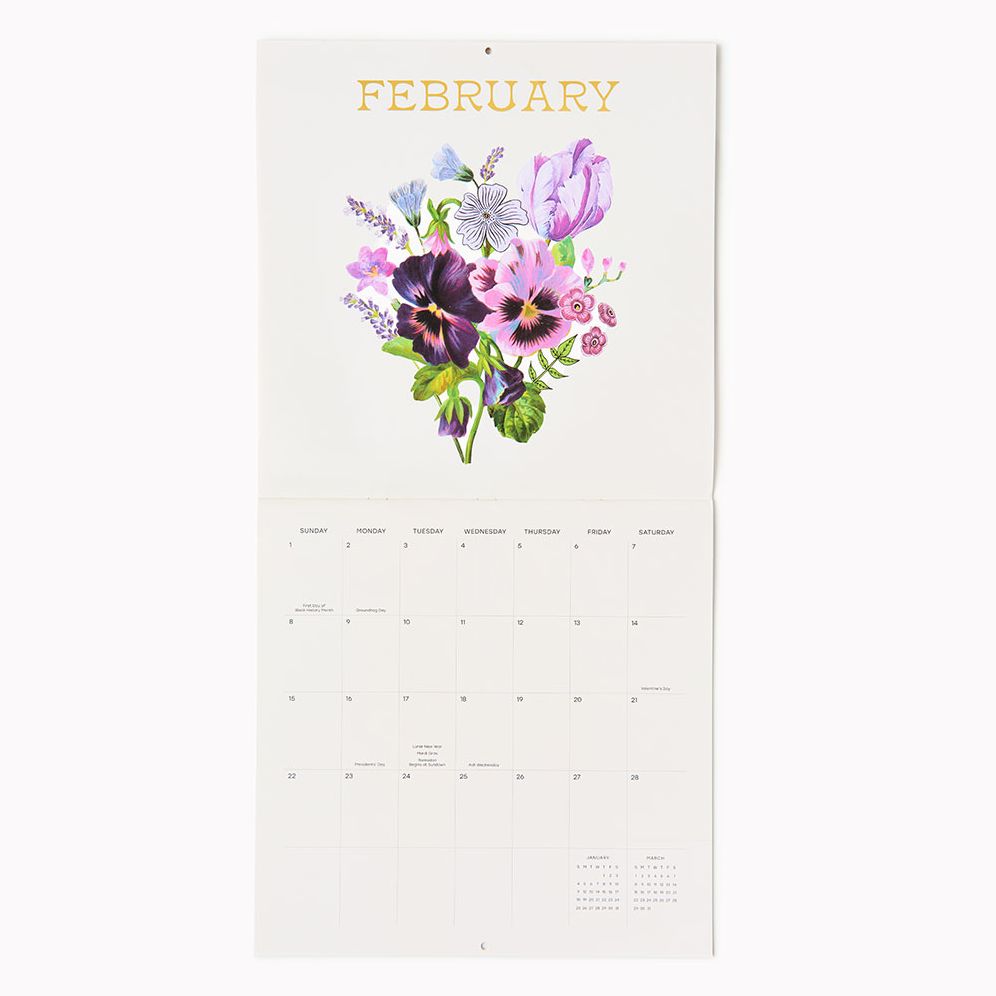 2026 Vintage Floral Wall Calendar - Exclusive
