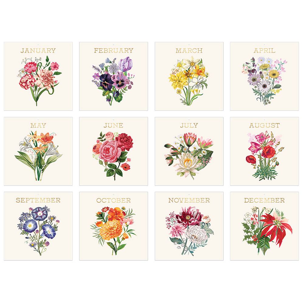 2026 Vintage Floral Wall Calendar - Exclusive
