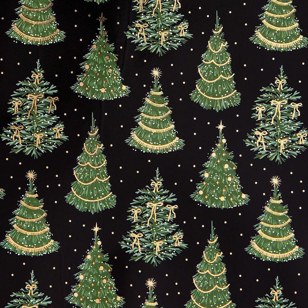 Twinkling Trees Continuous Roll Wrap