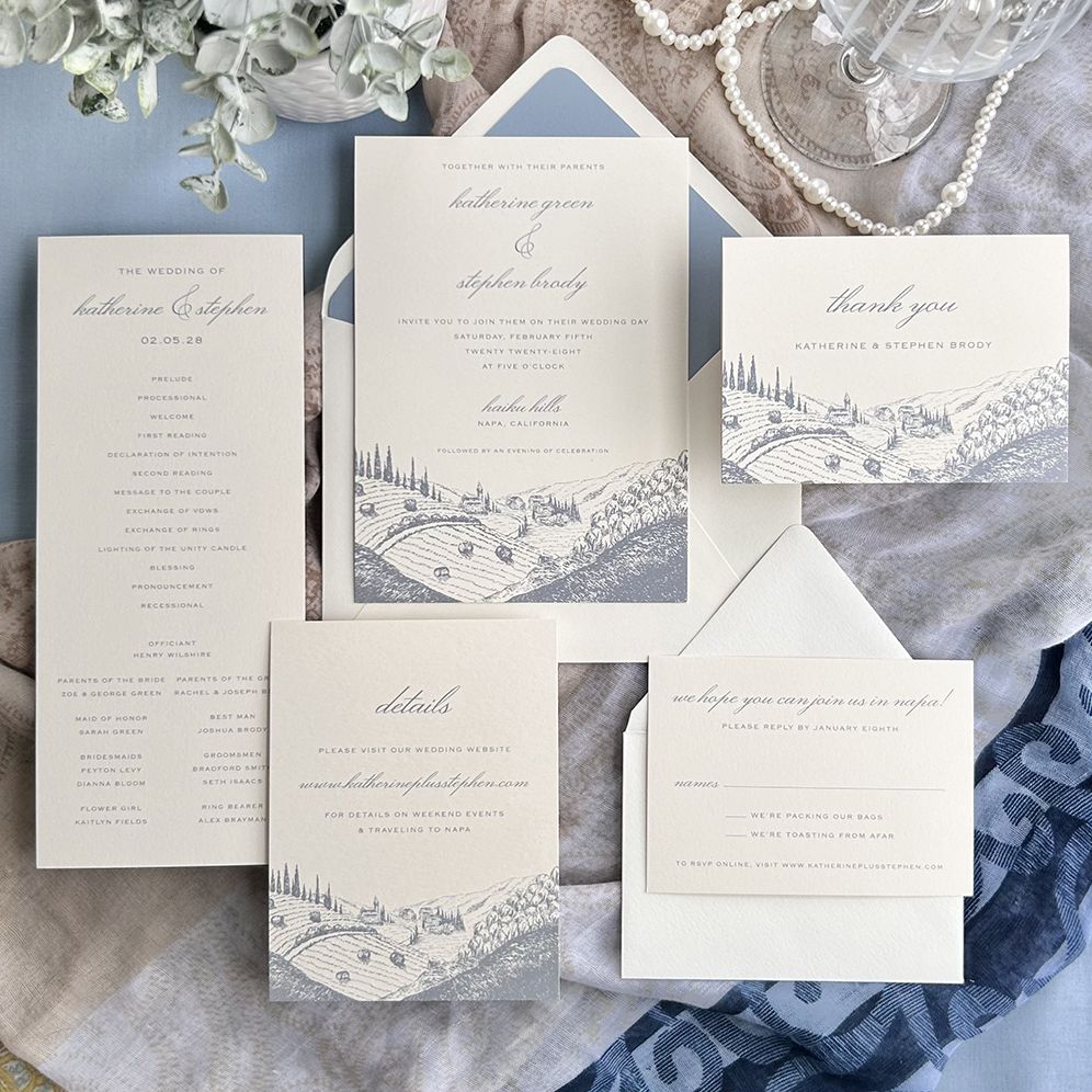 Wine Country Wedding Invitation