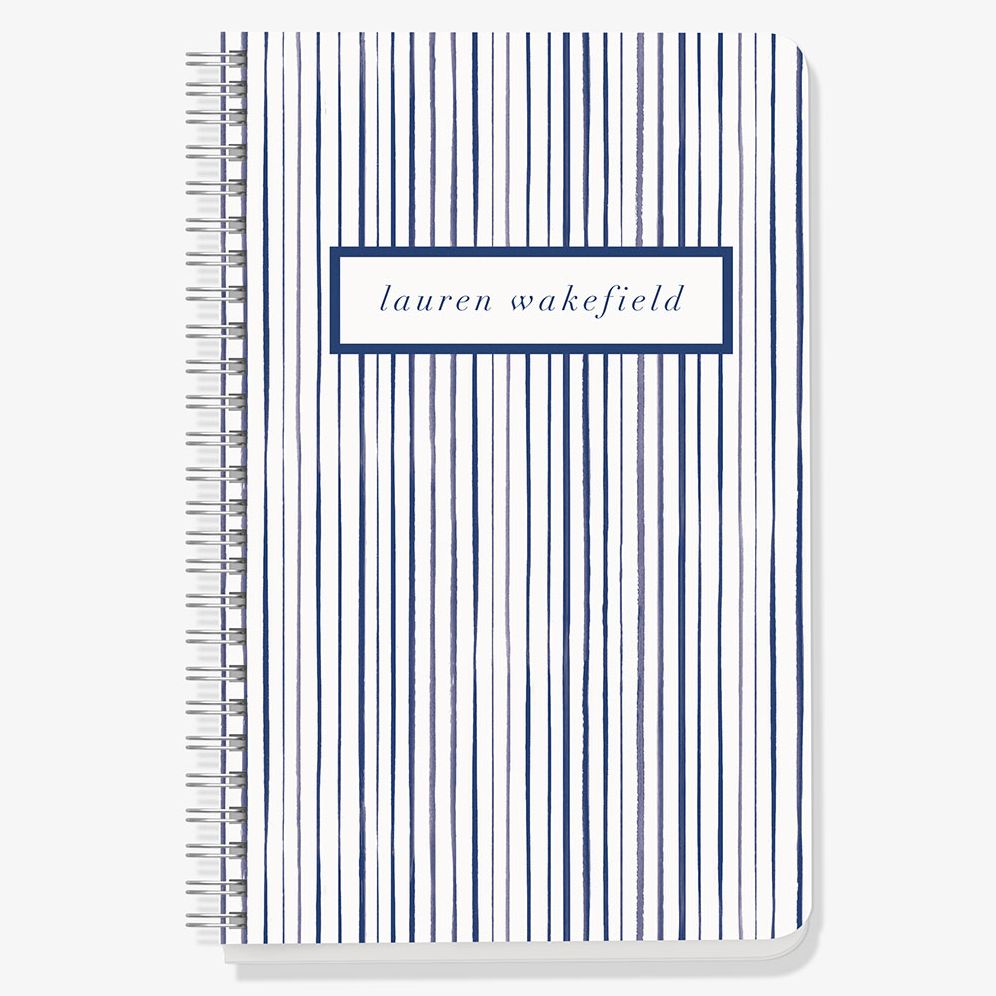 Watercolor Stripes Custom Journal