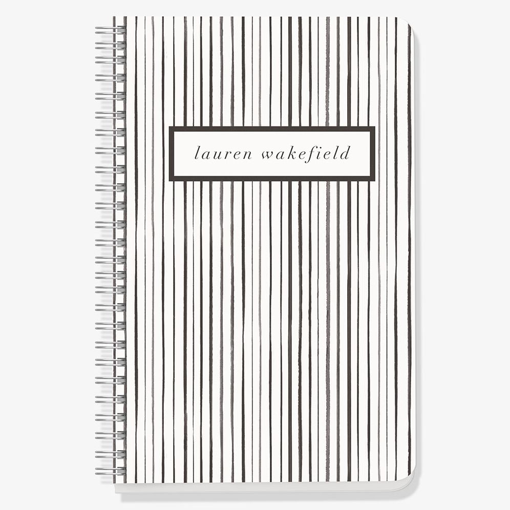 Watercolor Stripes Custom Journal