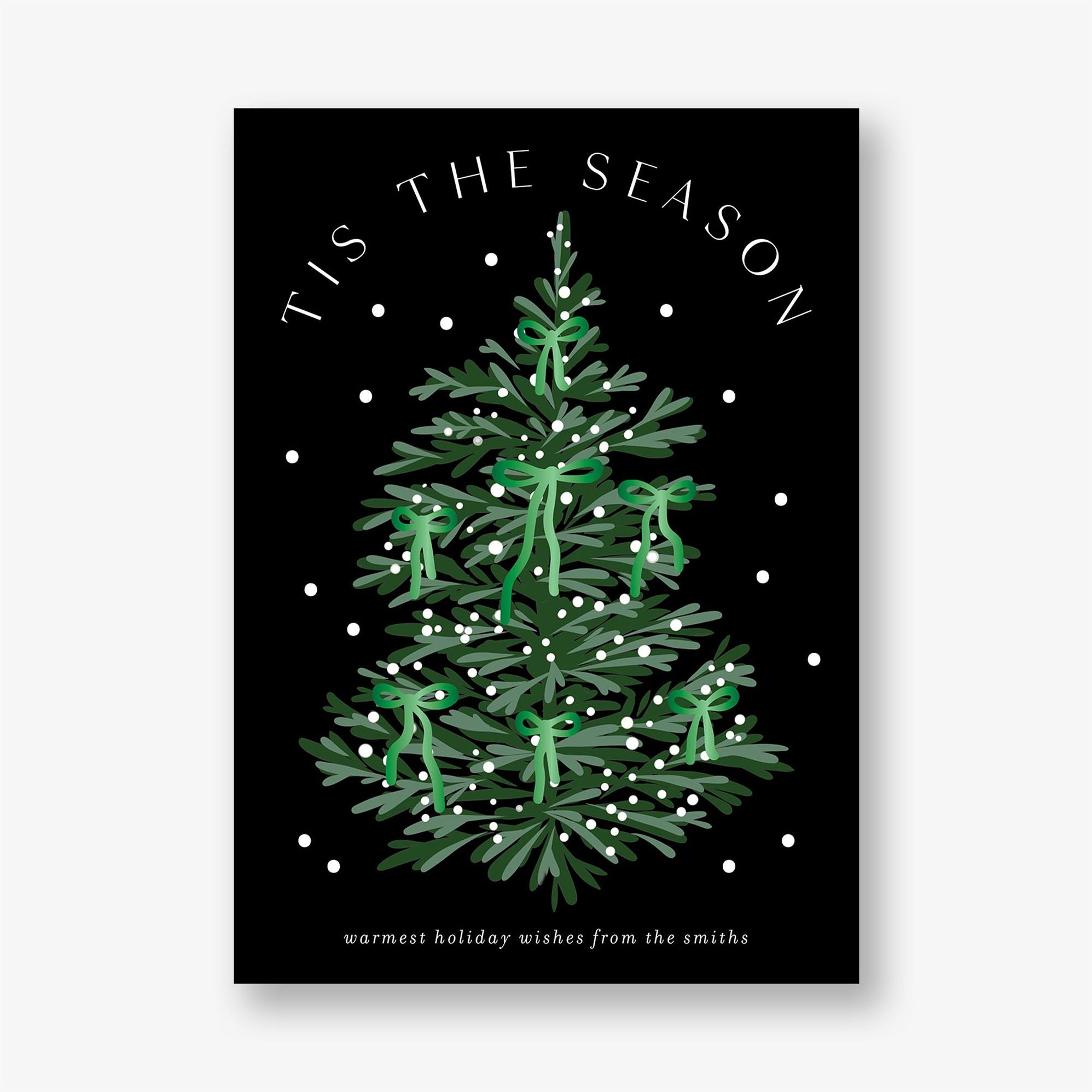 Twinkling Trees Foil Holiday Card