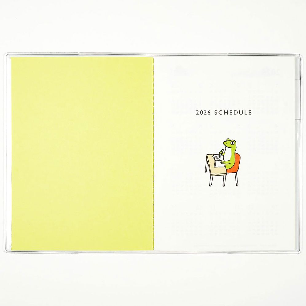 2026 Schedule Diary - FROG TIME A6 Calendar/Memo/Pen Holder