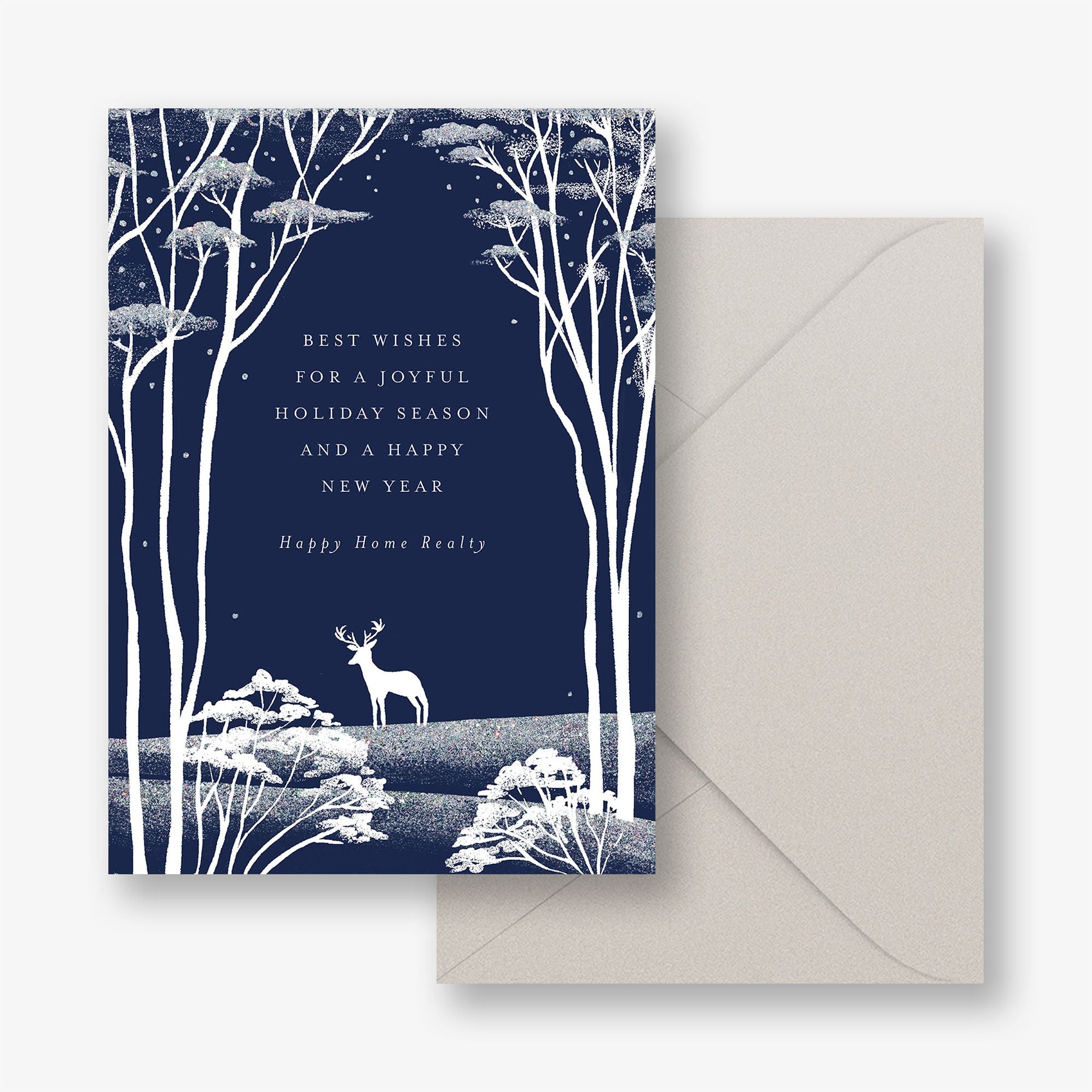 Midnight Forest Holiday Card