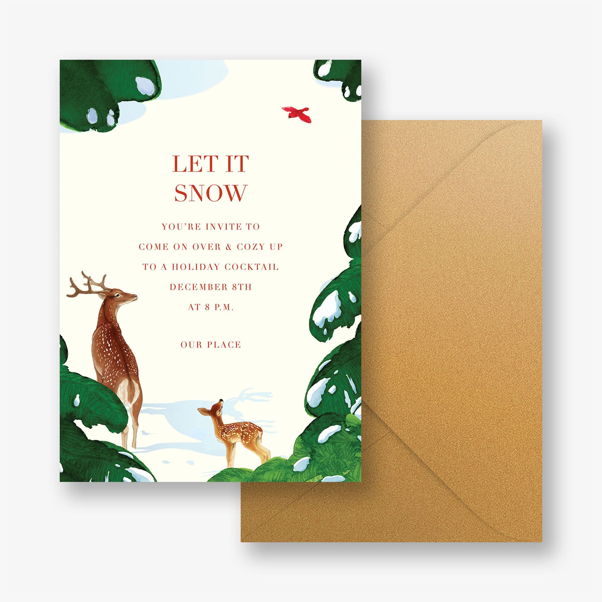 Winter Friends Holiday Party Invitation
