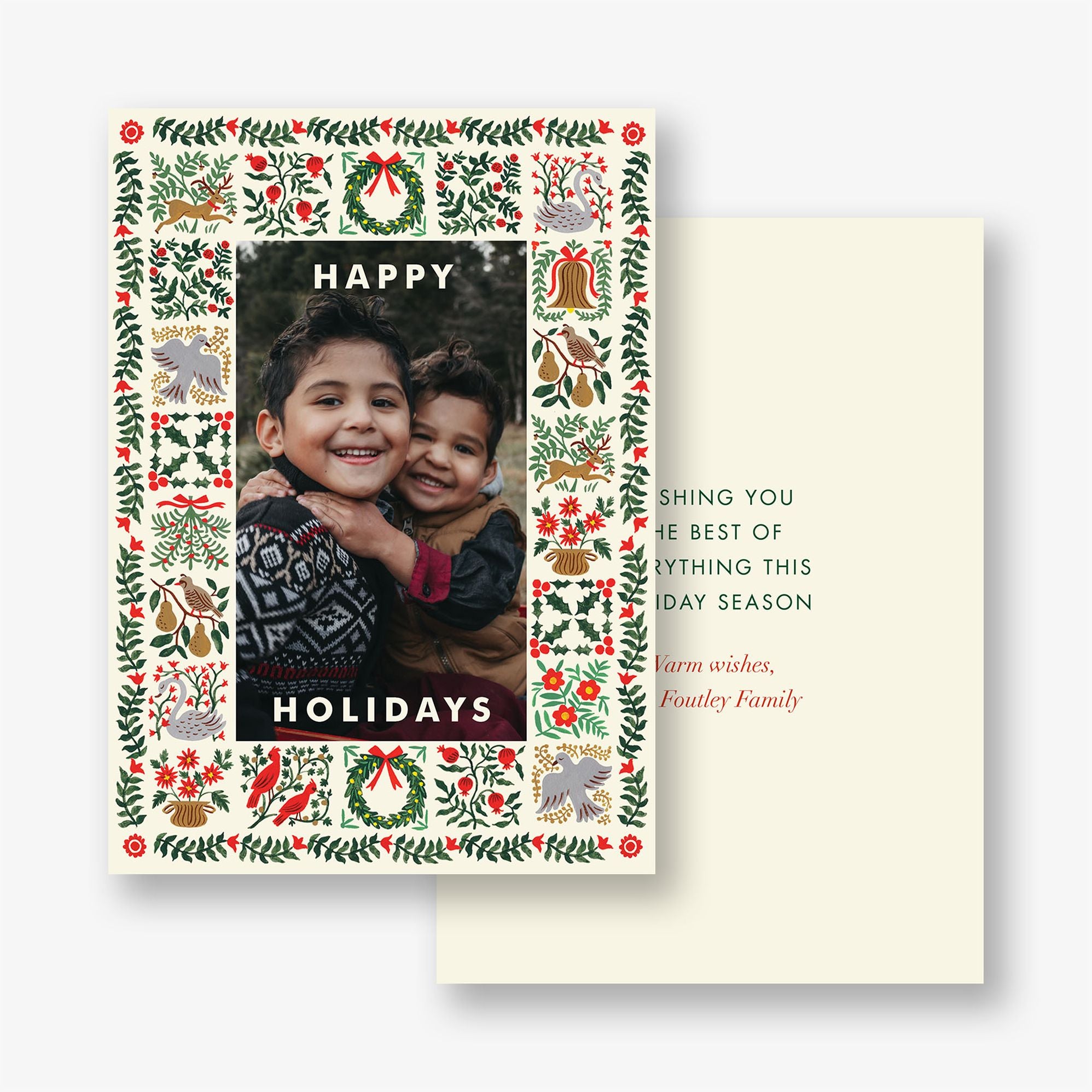 Christmastide Holiday Photo Card