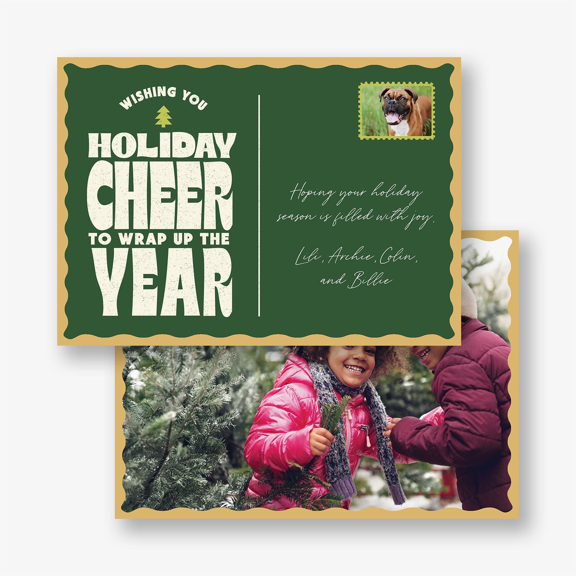 Postage Holiday Photo Card