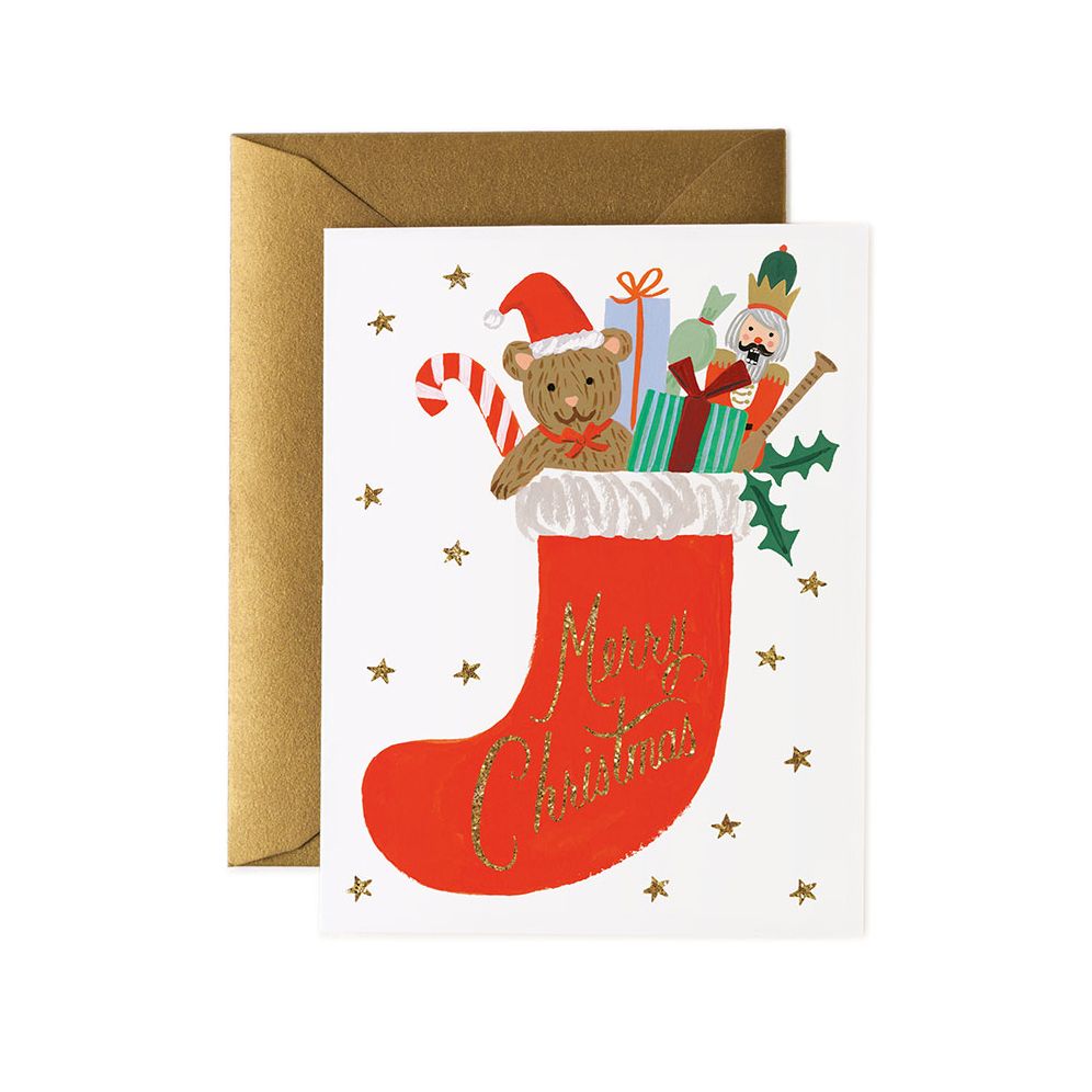 Toy Stocking Holiday Card