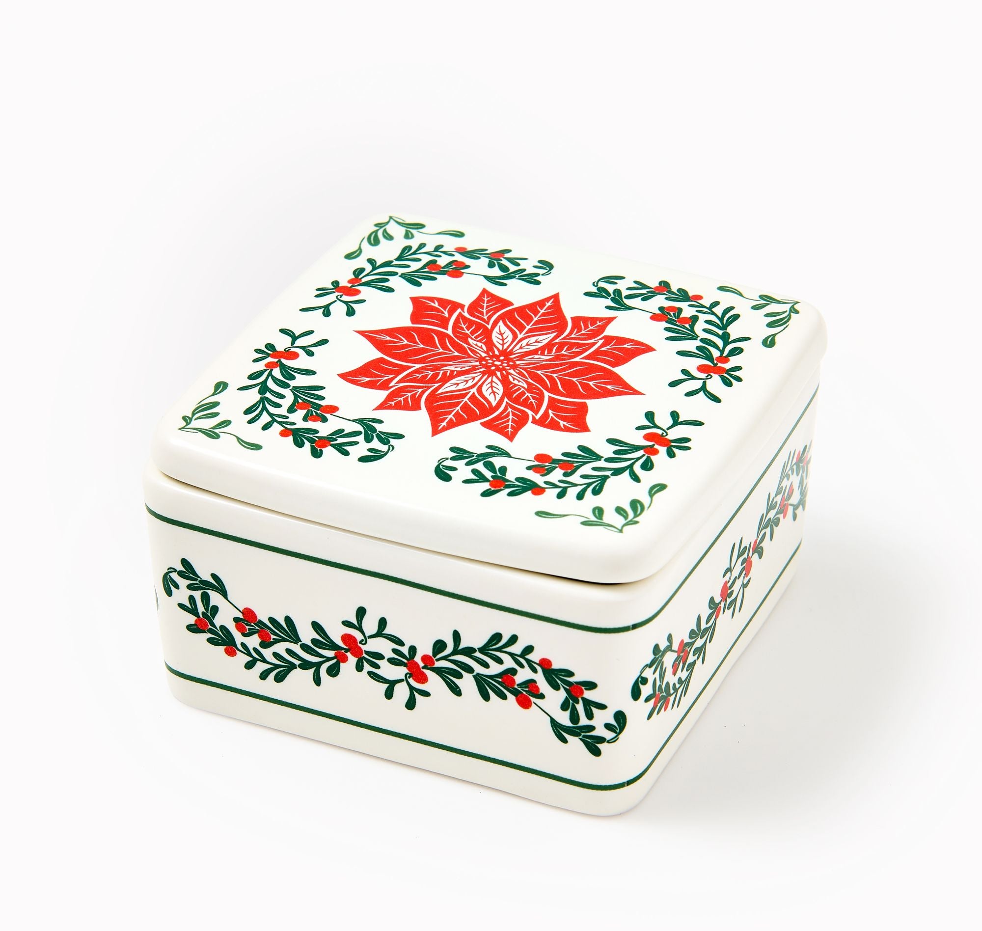 Poinsettia Trinket Dish