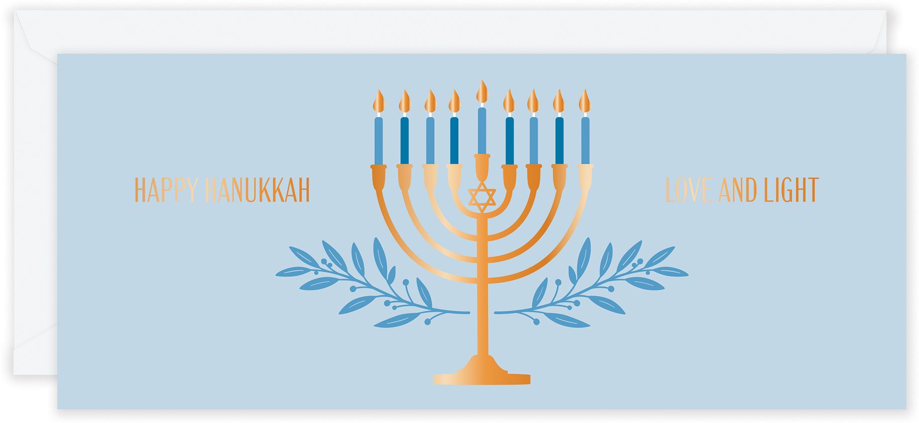 No 10 Golden Menorah FLD S/10