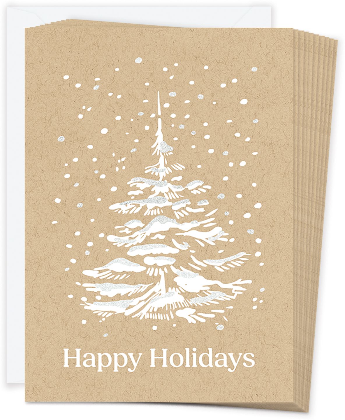 XMAS White Tree Set A6 SPEC