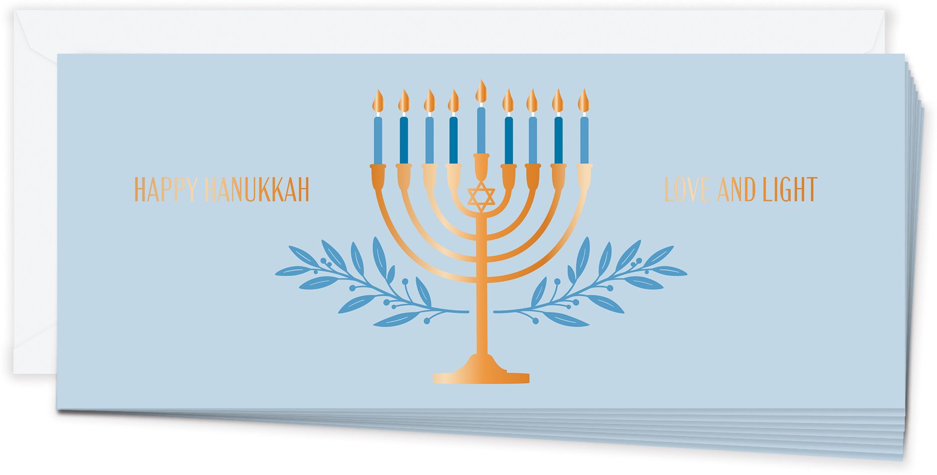 No 10 Golden Menorah FLD S/10