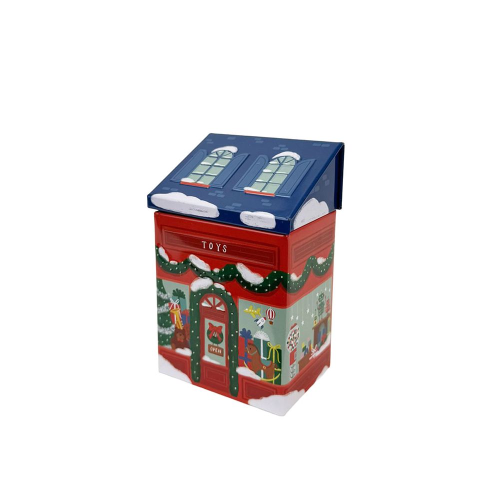 Holiday Toy Shop Tin Candle